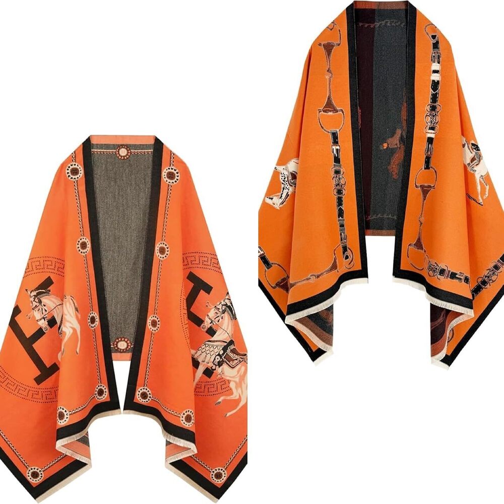 3768 2 Pieces Scarf For Women Pashmina Shawl Wrap Evening Dress Gift
